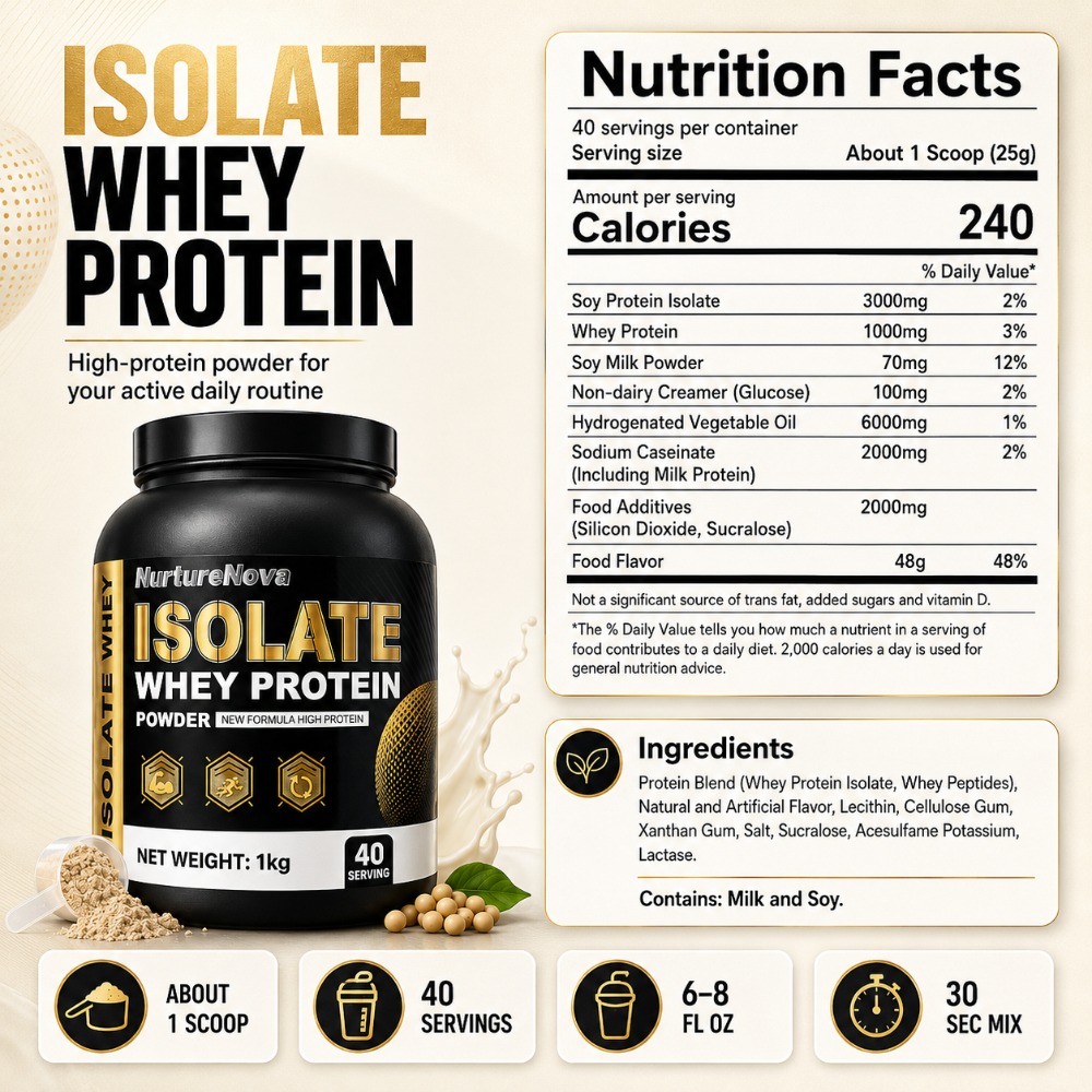 NurtureNova Isolate Whey Prote - Fitness Nutrition Whey review and price