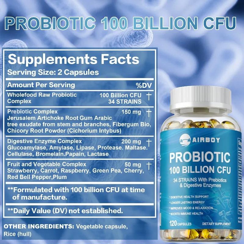 Probiotics 100 Billion CFU - I - Probiotic 60 Billion review and price