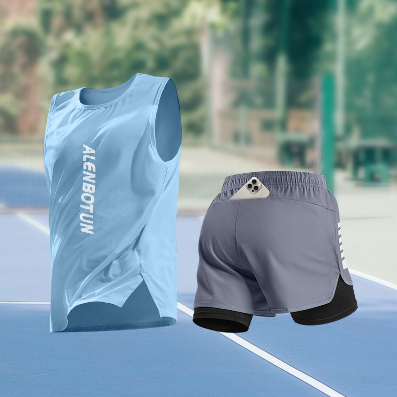 Men Running Sports Set Summer  - Fitness & Nutrition Lab review and price