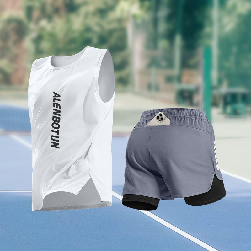 Men Running Sports Set Summer  - Fitness & Nutrition Lab review and price