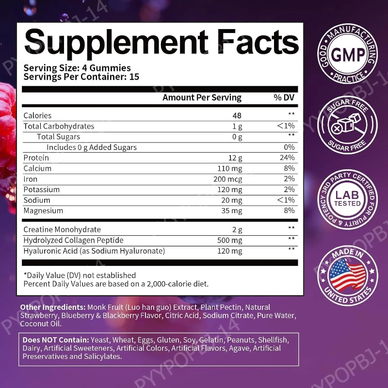 Protein Gummies with Whey Crea - Fitness Nutrition Whey review and price
