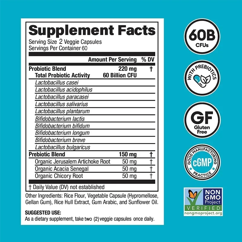60 Billion Probiotics - Contai - Probiotic 60 Billion review and price